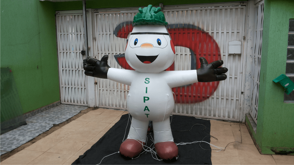 mascote inflavel